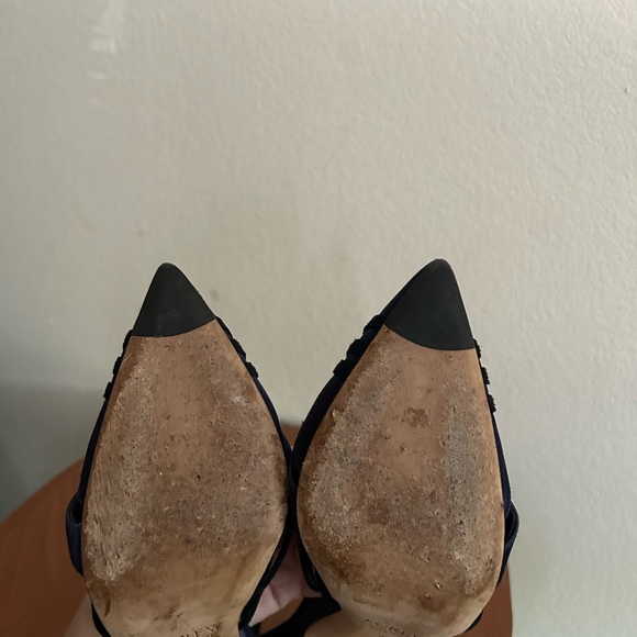 J.CREW Collection Roxie Suede Satin Ankle Strap Pumps Womens Size 8 Made in Itay - Picture 13 of 13